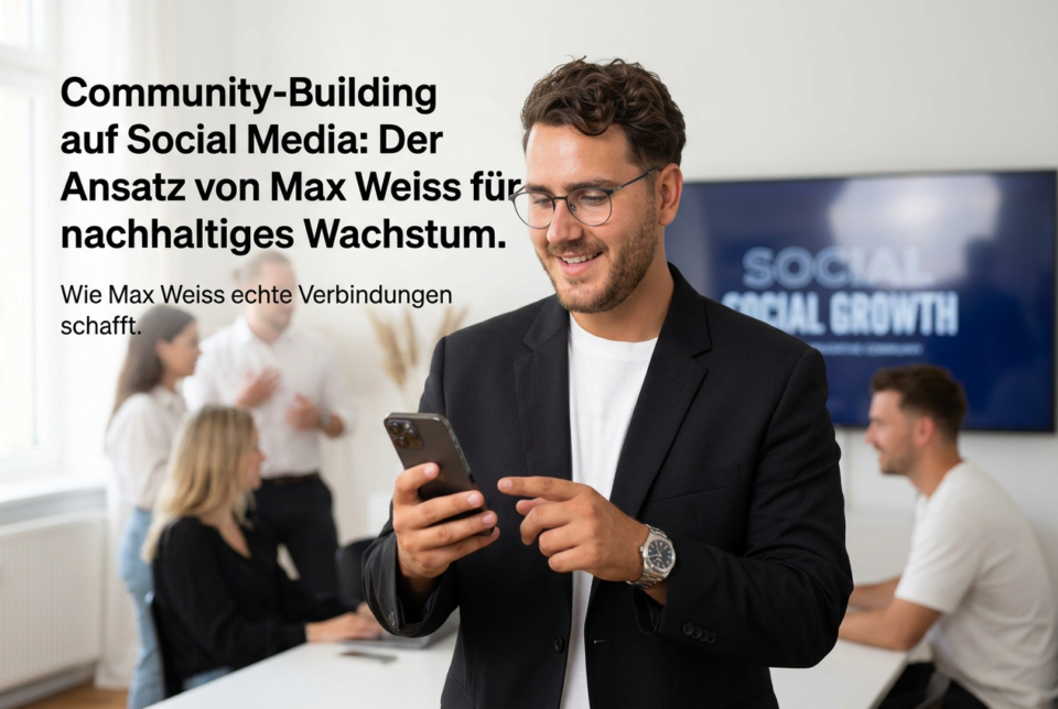 Community-Building auf Social Media: Der Ansatz von Max Weiss für nachhaltiges Wachstum
